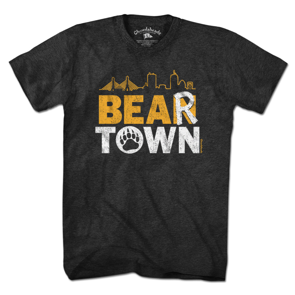 Boston Hockey Bear Town T-Shirt - Chowdaheadz