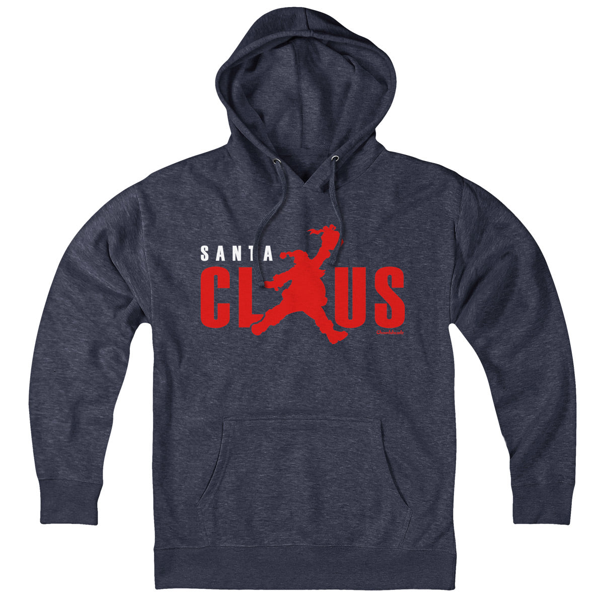 Jumping Santa Claus Logo Hoodie