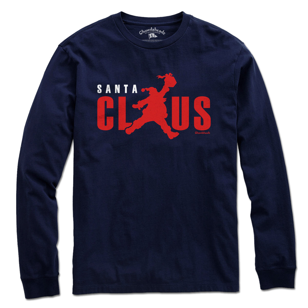 Jumping Santa Claus Logo T-Shirt