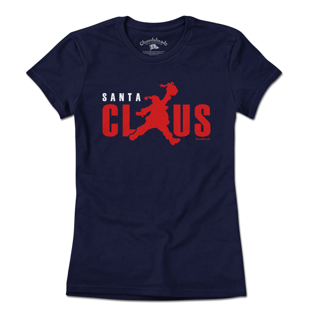 Jumping Santa Claus Logo T-Shirt