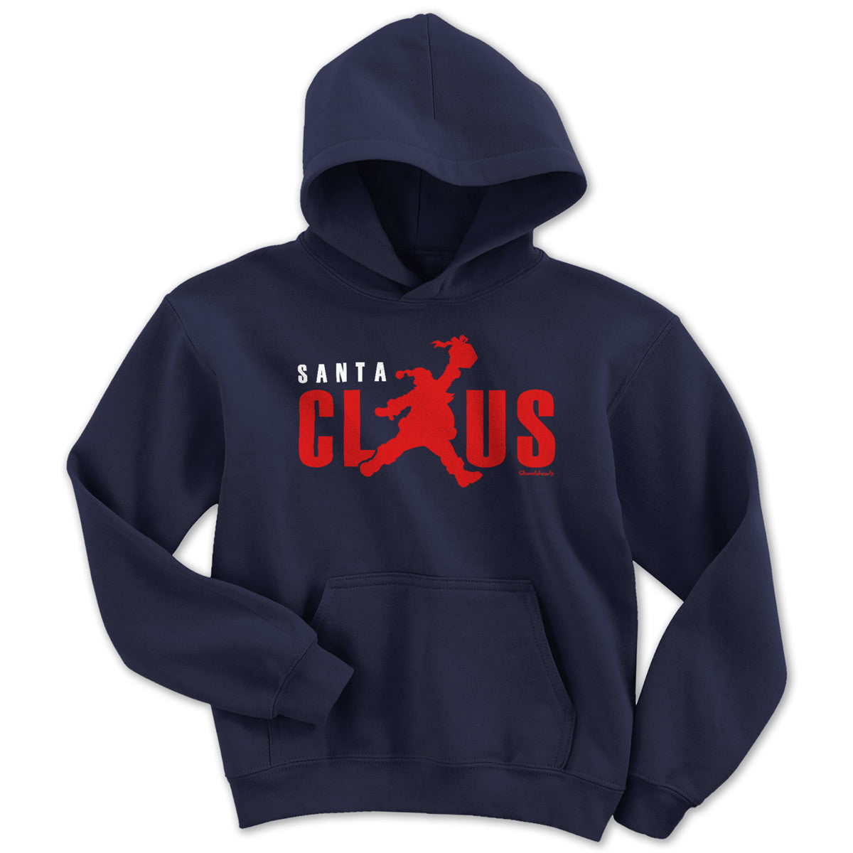 Jumping Santa Claus Logo Youth Hoodie