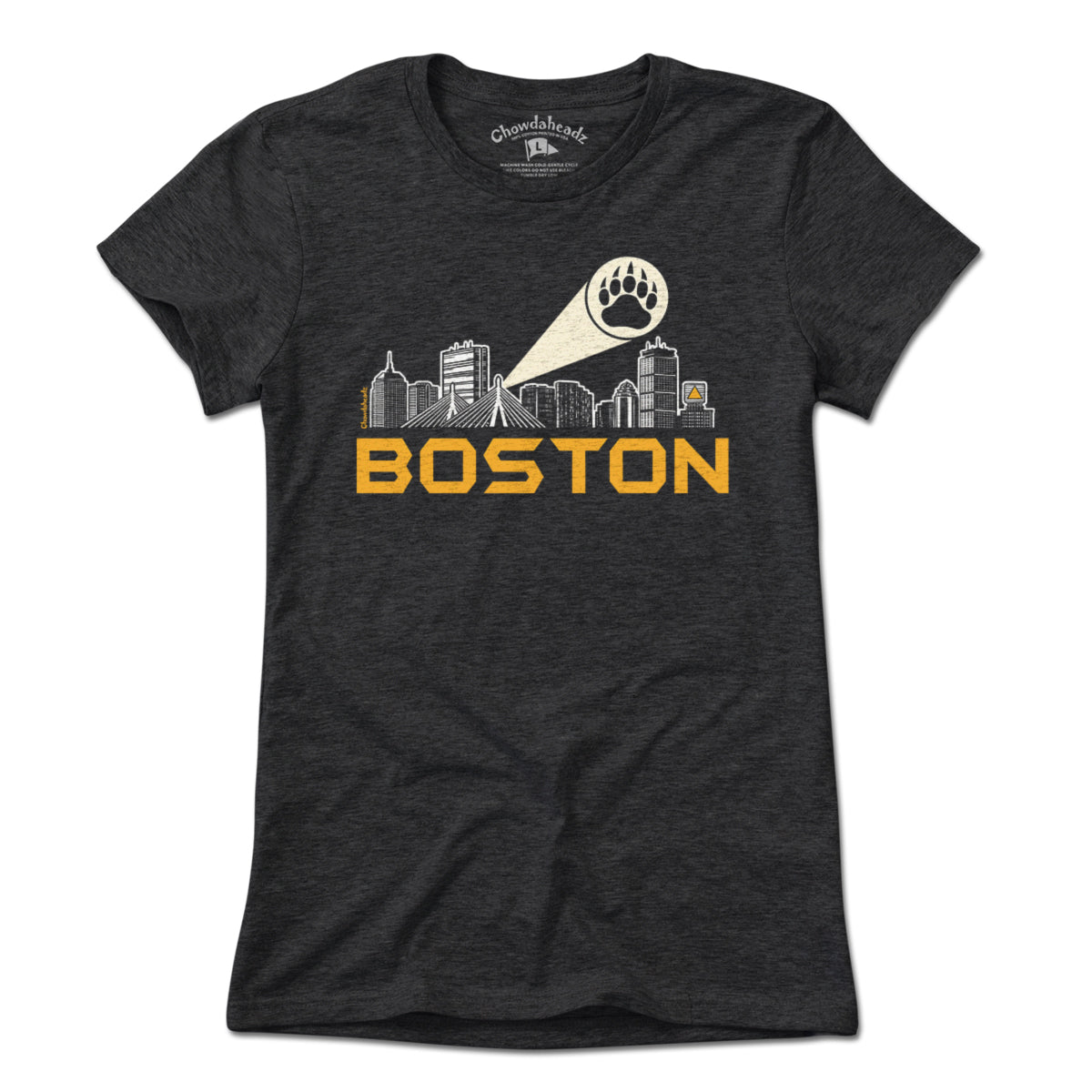 Boston Skyline Bear Paw Signal T-Shirt - Chowdaheadz
