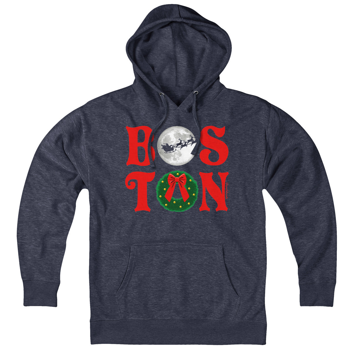 Boston Stacked Christmas Hoodie