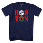 Boston Stacked Christmas T-Shirt