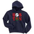 Boston Stacked Christmas Youth Hoodie - Chowdaheadz