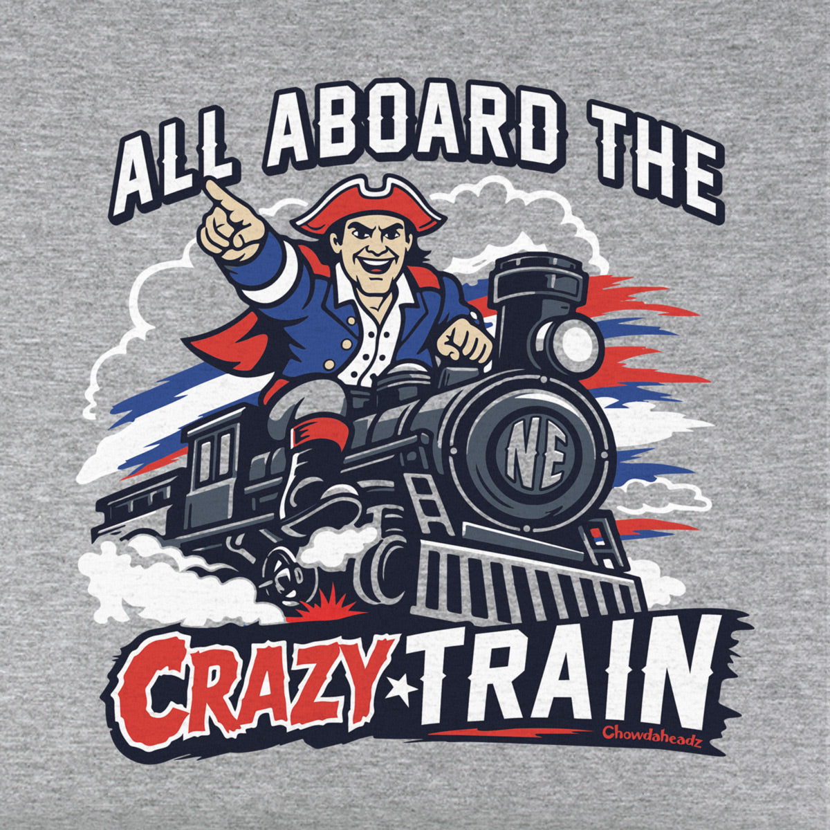 New England Crazy Train Youth T-Shirt - Chowdaheadz