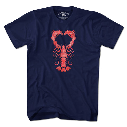 Lobster Heart Tie Dye T-Shirt - Chowdaheadz
