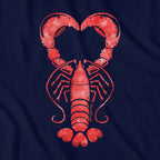 Lobster Heart Tie Dye T-Shirt - Chowdaheadz