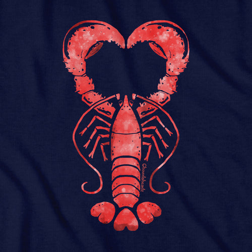 Lobster Heart Tie Dye T-Shirt - Chowdaheadz