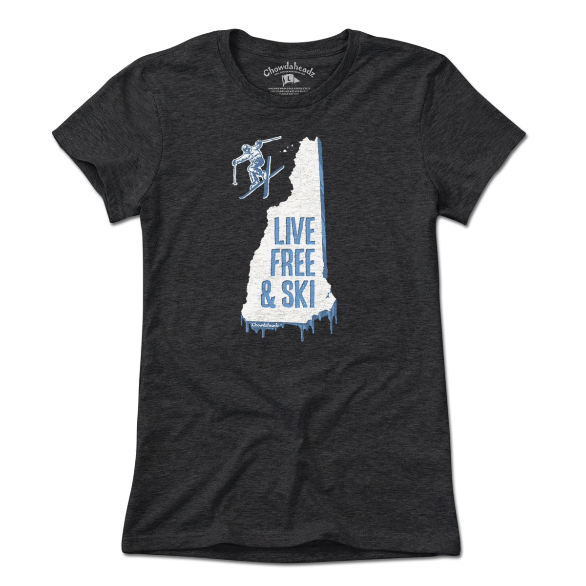 Live Free & Ride New England Snowboarder T-Shirt – Chowdaheadz