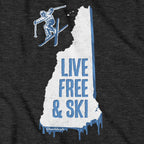 New Hampshire Live Free And Ski T-Shirt