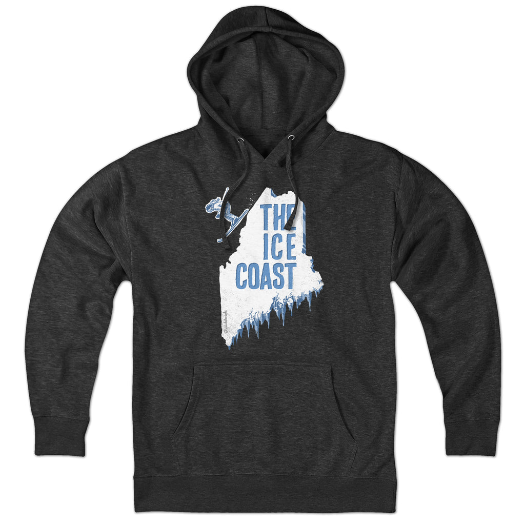 Maine The Ice Coast Hoodie - Chowdaheadz