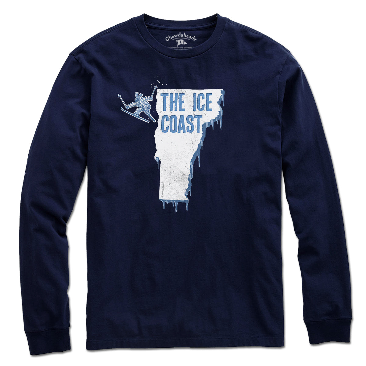 Vermont The Ice Coast T-Shirt - Chowdaheadz