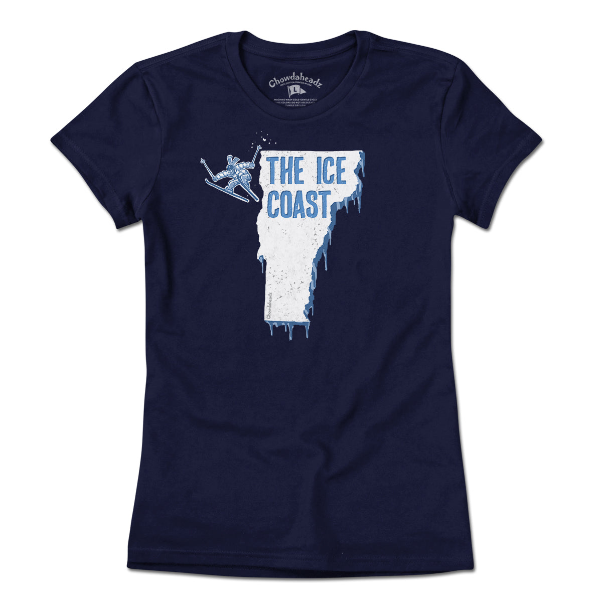 Vermont The Ice Coast T-Shirt - Chowdaheadz