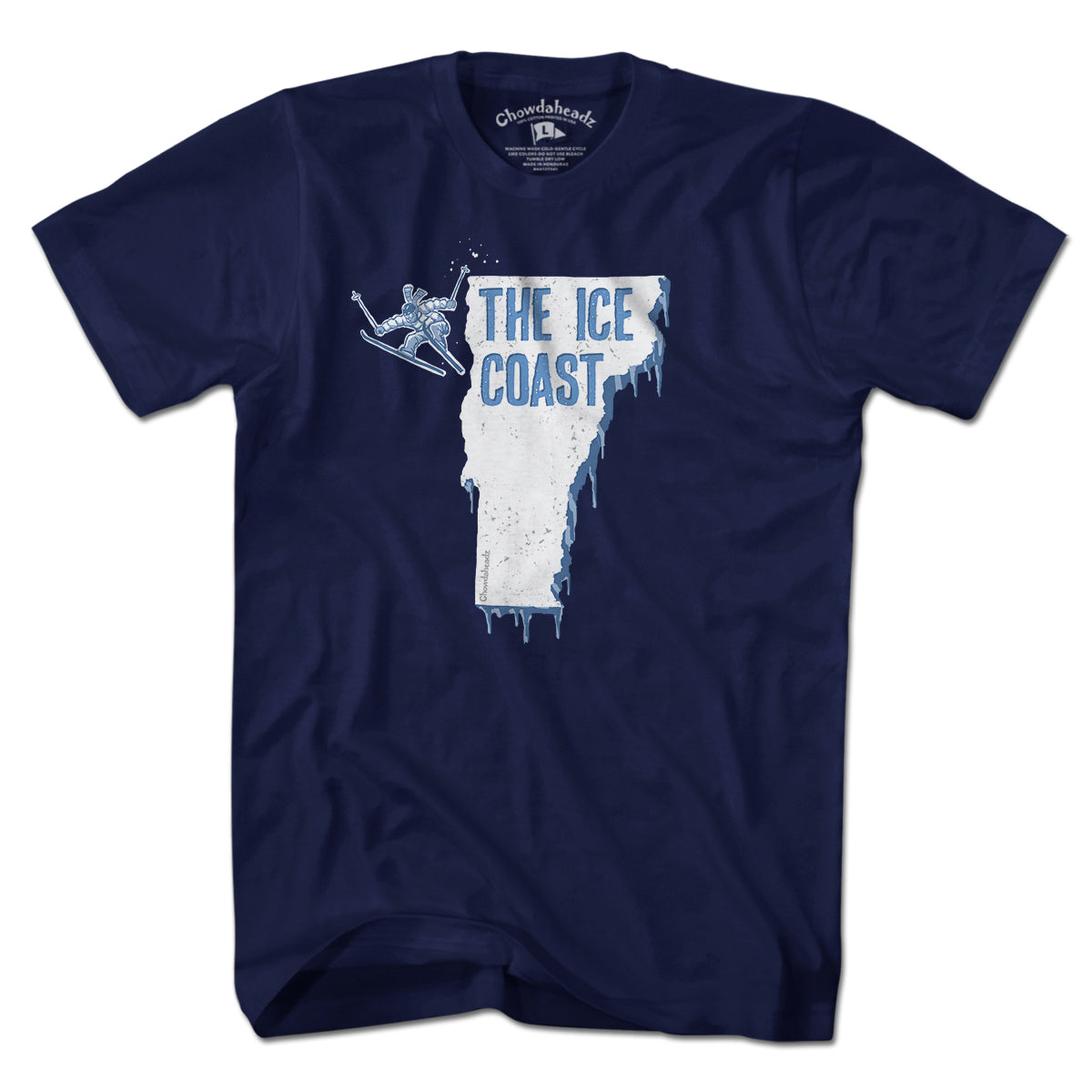 Vermont The Ice Coast T-Shirt - Chowdaheadz