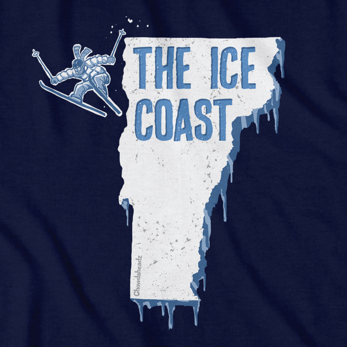 Vermont The Ice Coast T-Shirt - Chowdaheadz