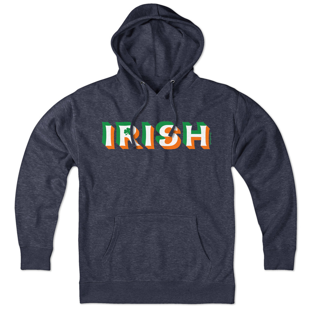 Irish Colors Drop Shadow Hoodie - Chowdaheadz