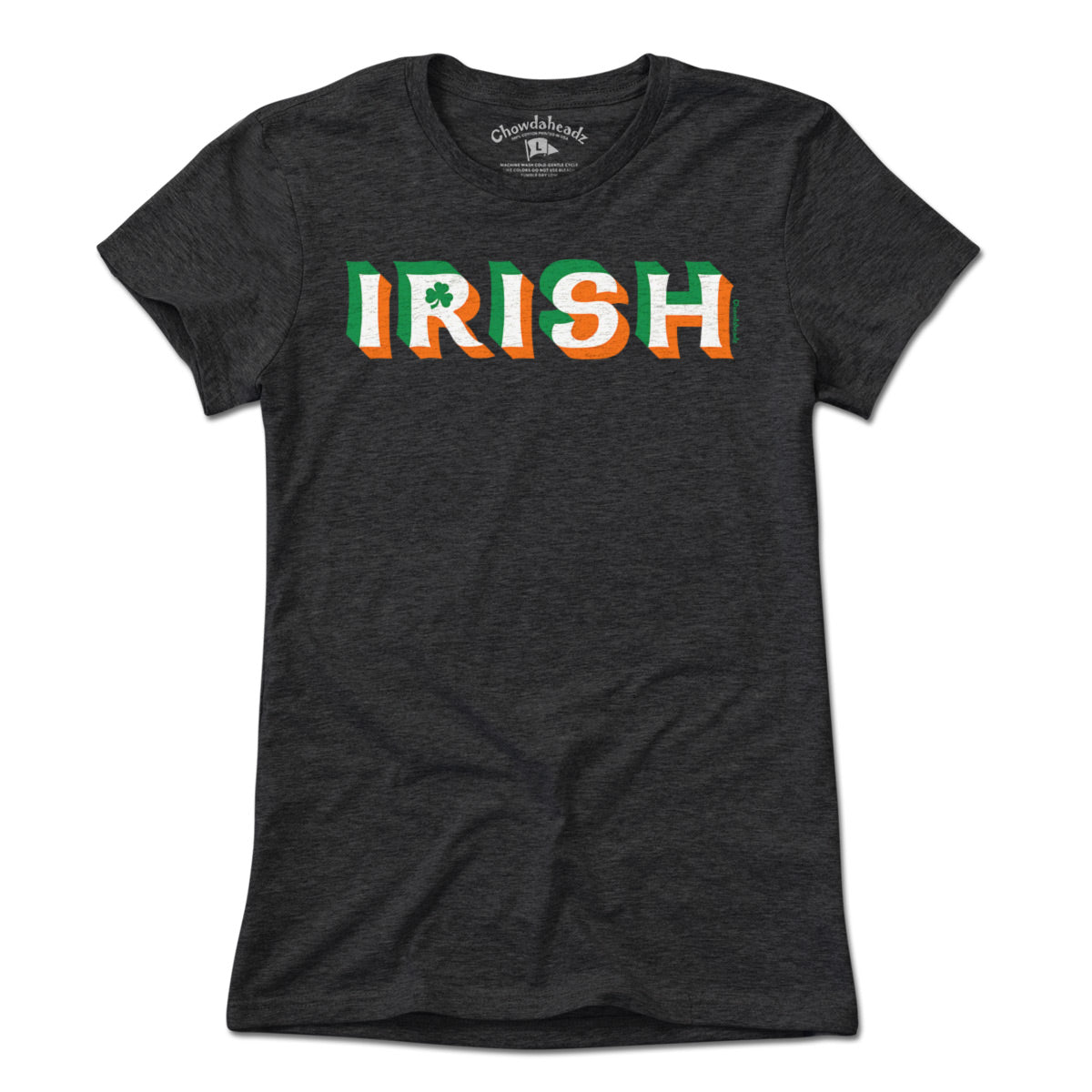 Irish Colors Drop Shadow T-Shirt - Chowdaheadz