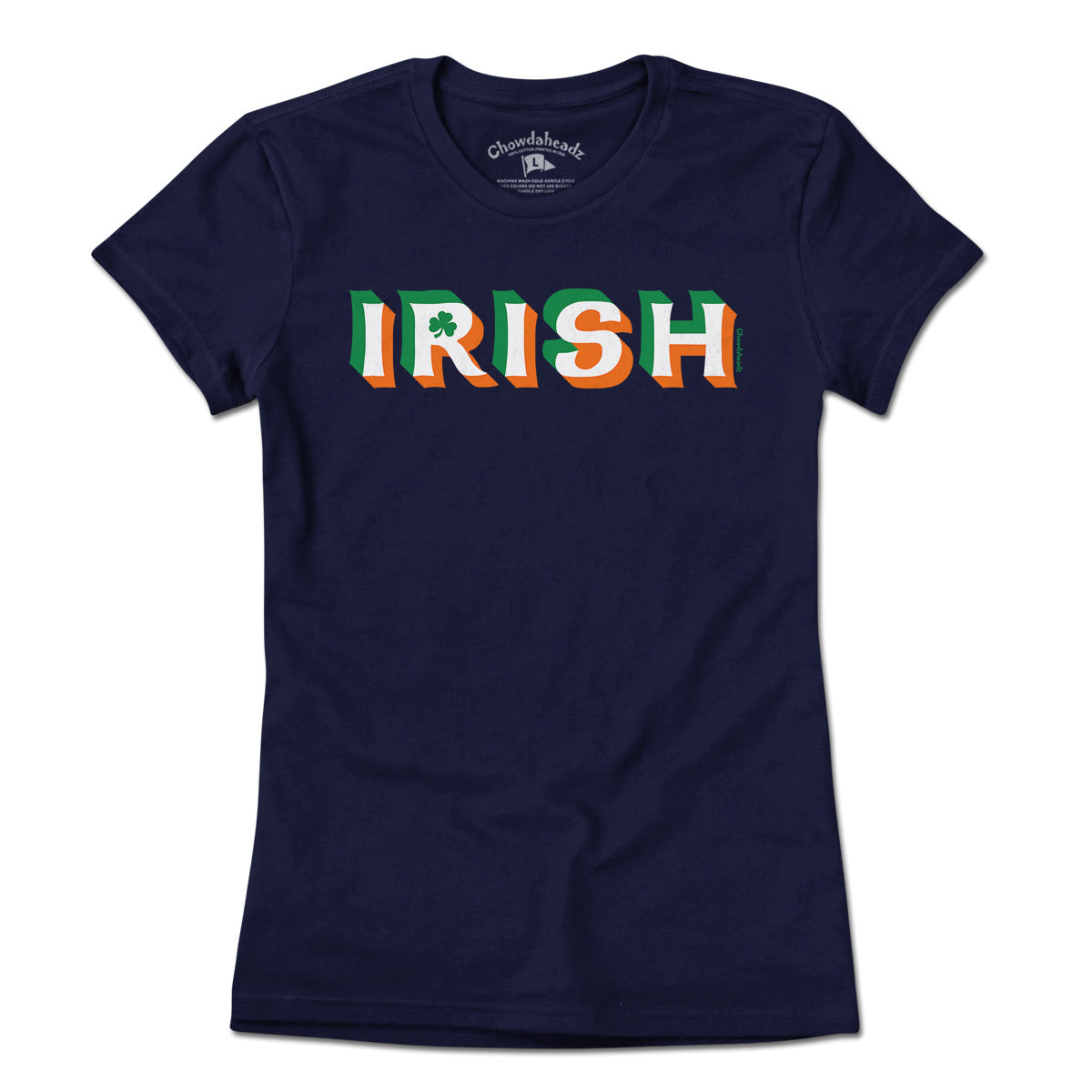 Irish Colors Drop Shadow T-Shirt - Chowdaheadz