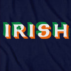 Irish Colors Drop Shadow T-Shirt - Chowdaheadz