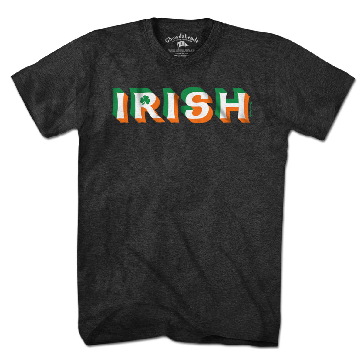 Irish Colors Drop Shadow T-Shirt - Chowdaheadz