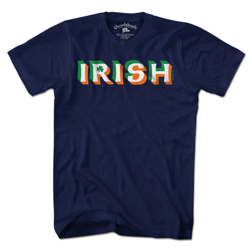 Irish Colors Drop Shadow T-Shirt - Chowdaheadz