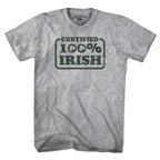 Certified 100% Irish T-shirt - Chowdaheadz