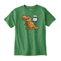 Orange Dino Route 1 Youth T-Shirt - Chowdaheadz