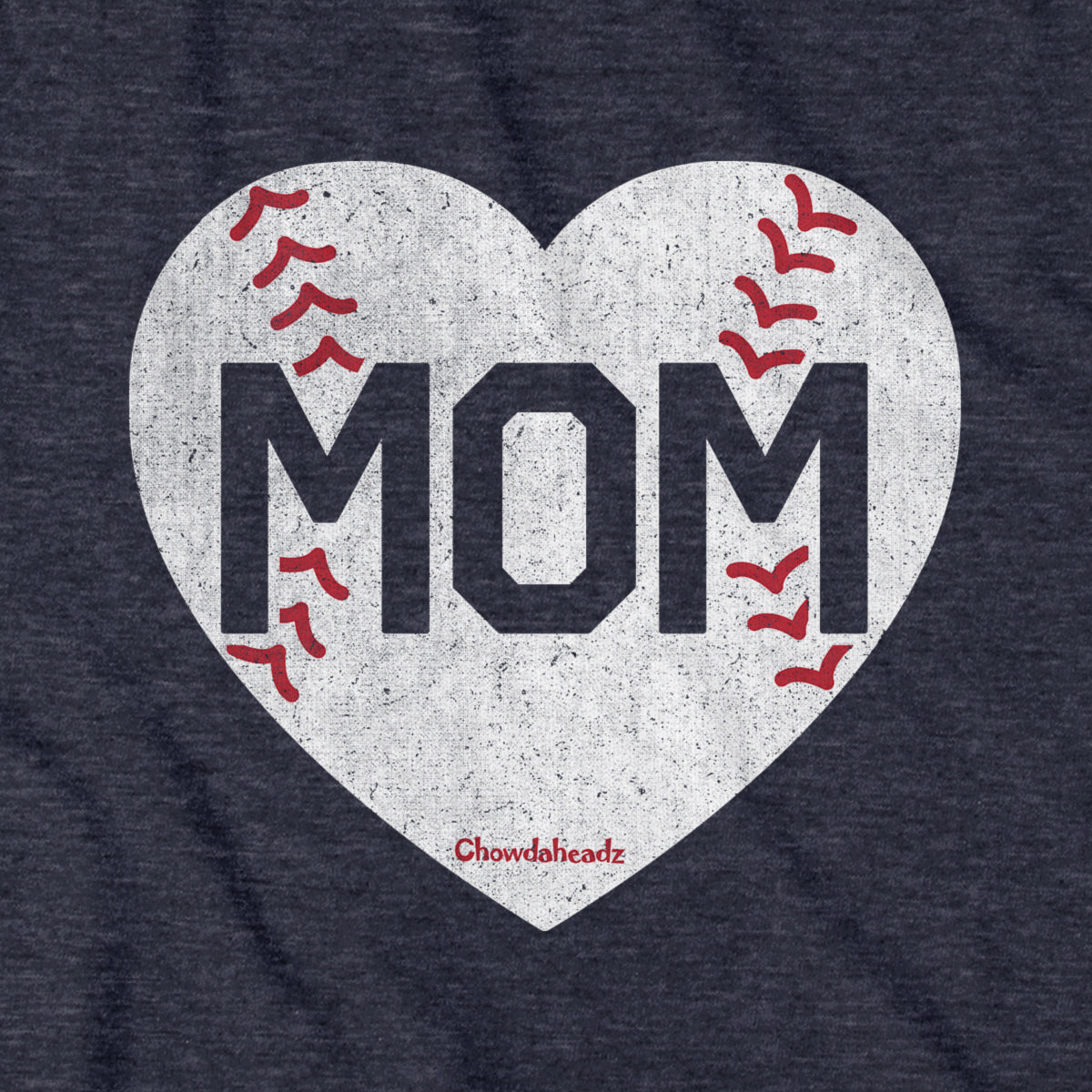 MOM Baseball Heart T-Shirt
