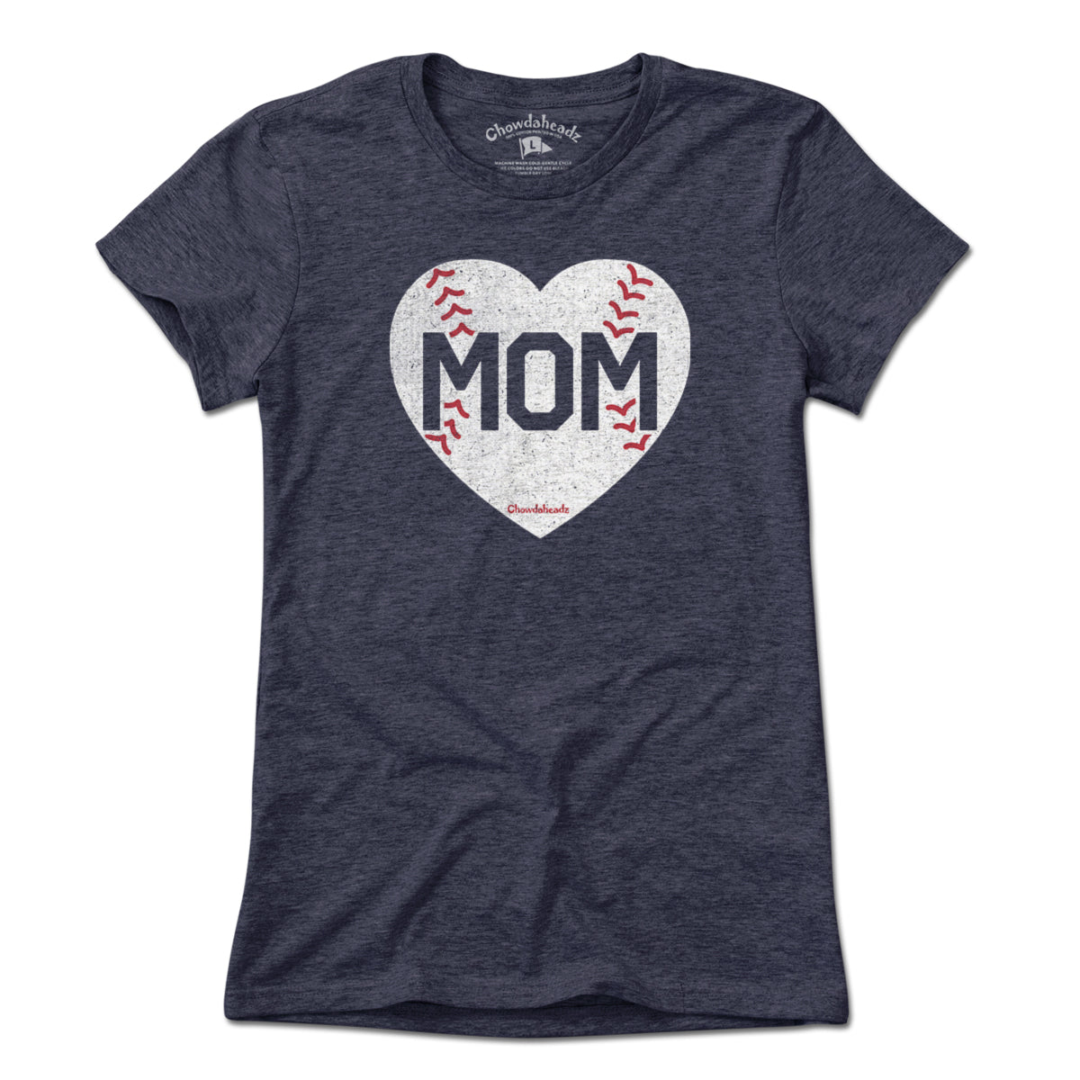 MOM Baseball Heart T-Shirt