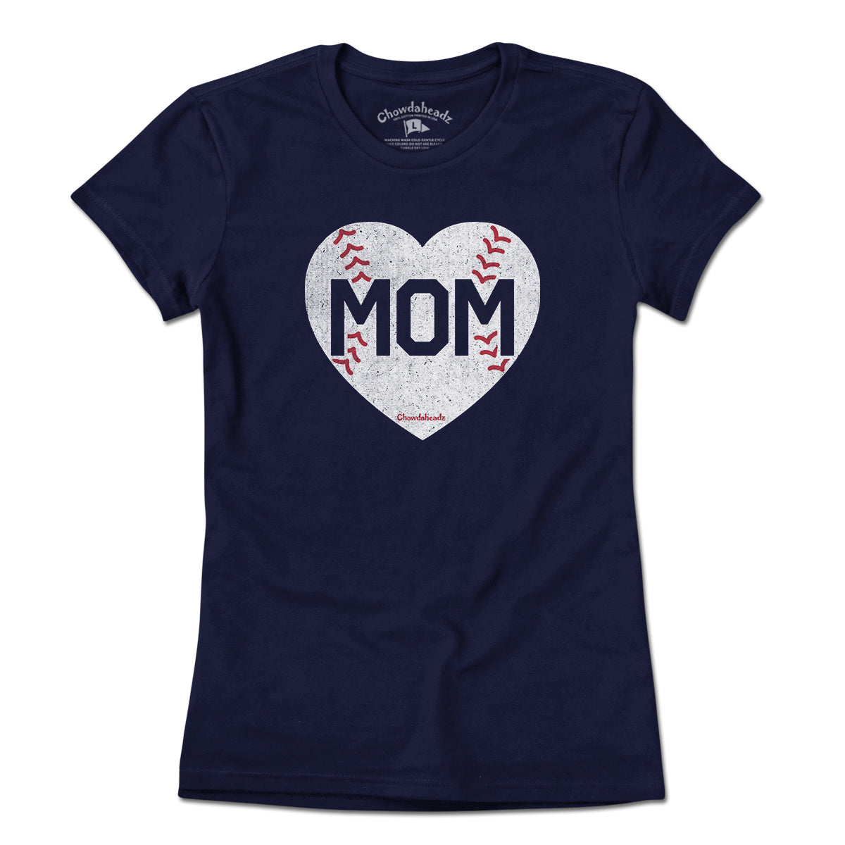 MOM Baseball Heart T-Shirt