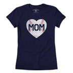 MOM Baseball Heart T-Shirt