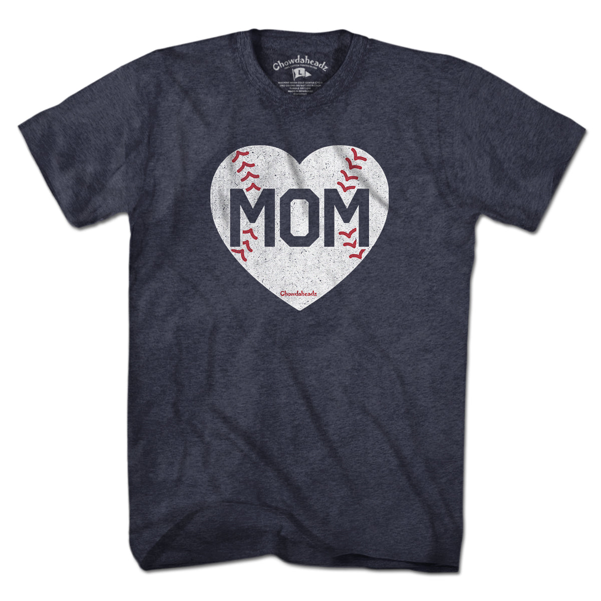 MOM Baseball Heart T-Shirt