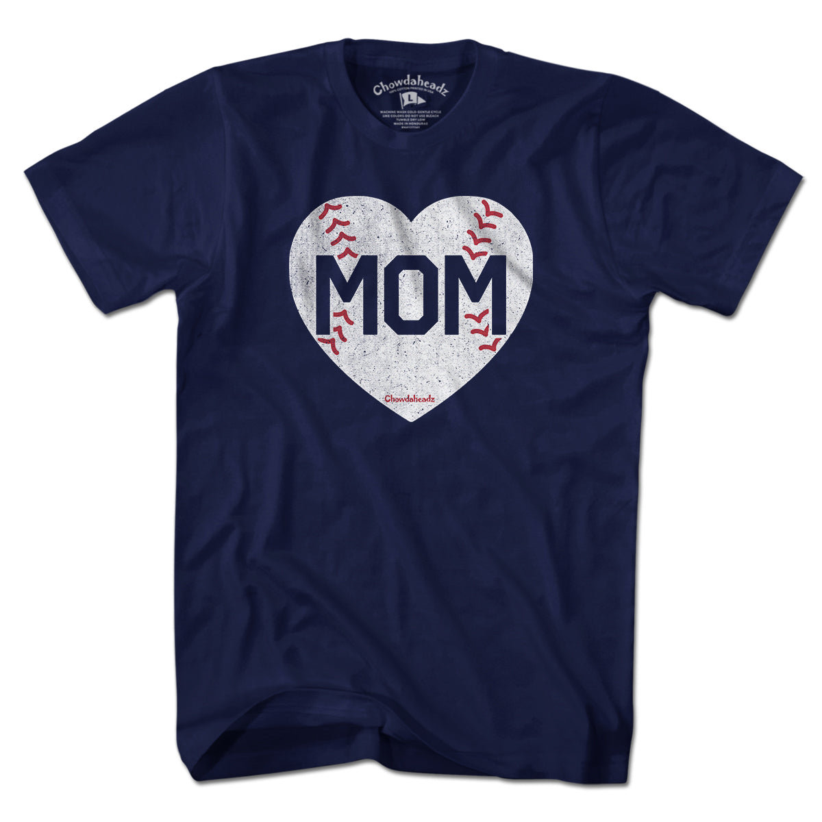 MOM Baseball Heart T-Shirt
