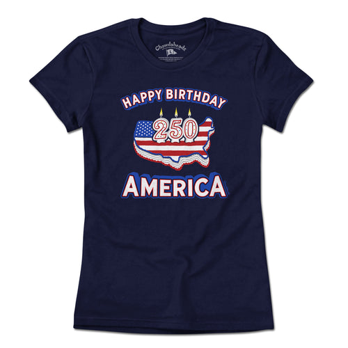 Happy Birthday America USA 250 Cake T-Shirt