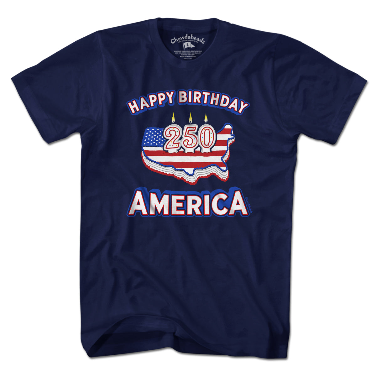 Happy Birthday America USA 250 Cake T-Shirt