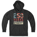 250 Years of Freedom hoodie in charcoal — USA 250 anniversary fleece
