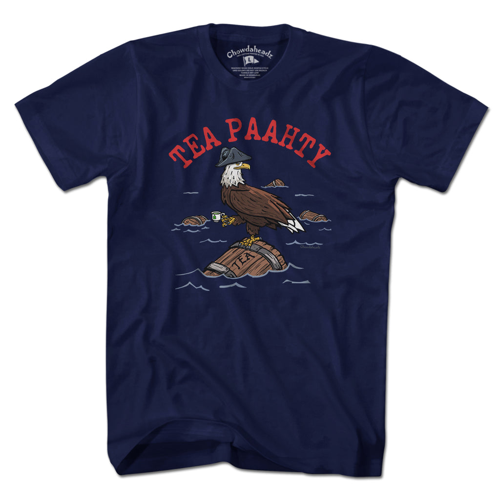 Tea Paahty Eagle t-shirt in navy — Boston Tea Party eagle tee
