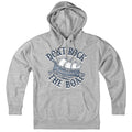 Don't Rock The Boat hoodie in gray — New England coastal hoodie