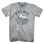 Don't Rock The Boat t-shirt in gray — New England coastal tee