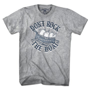 Don't Rock The Boat t-shirt in gray — New England coastal tee