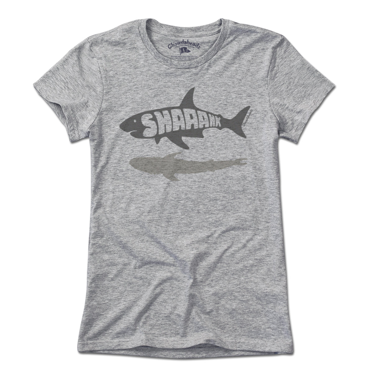 Shaaahk Boston coastal tee graphic detail in Gray