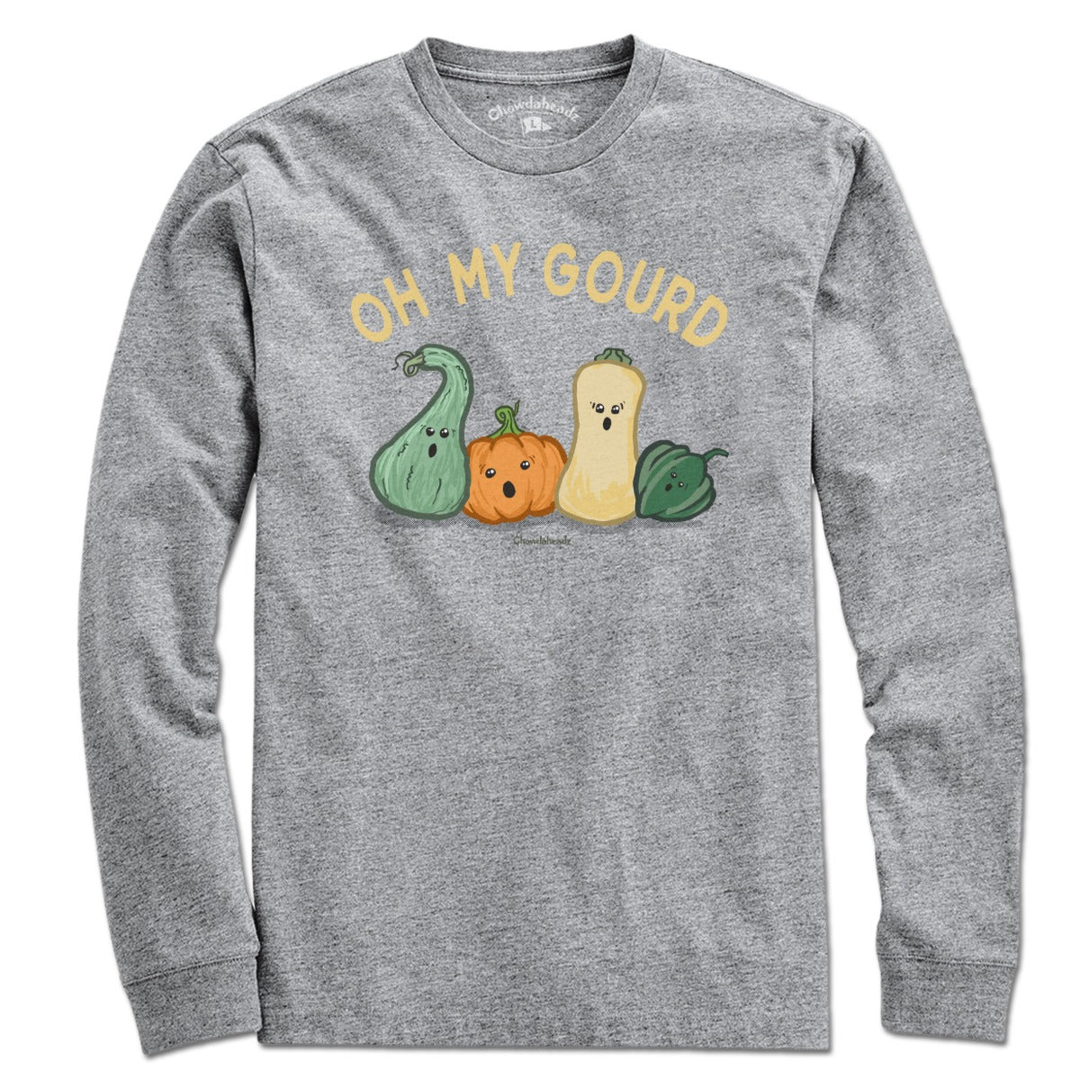 Oh My Gourd tee flat lay