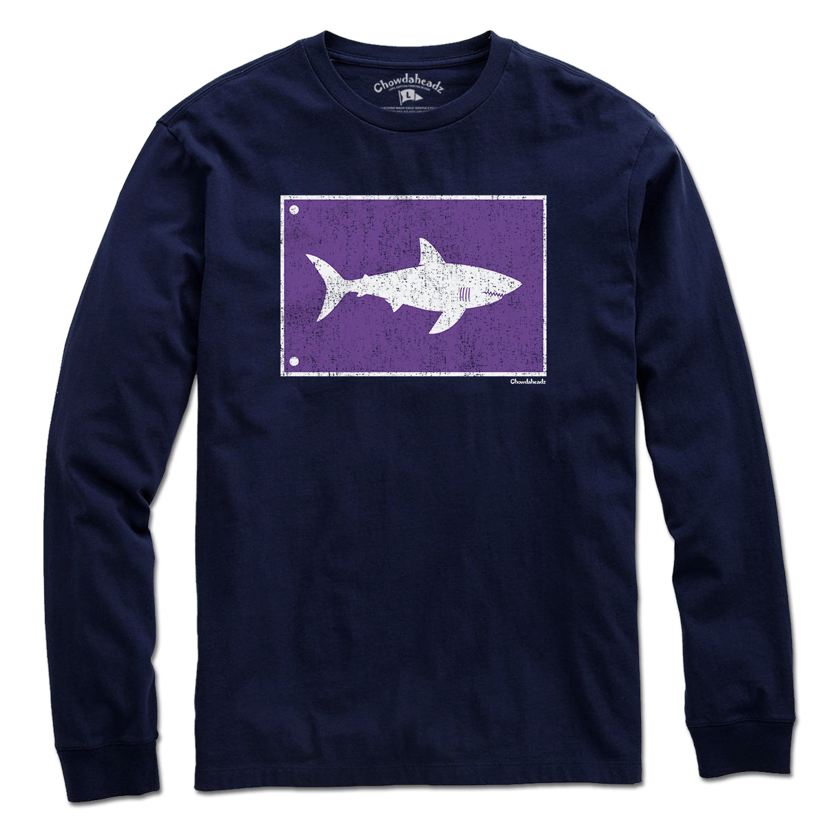 Shark Warning Flag tee profile view
