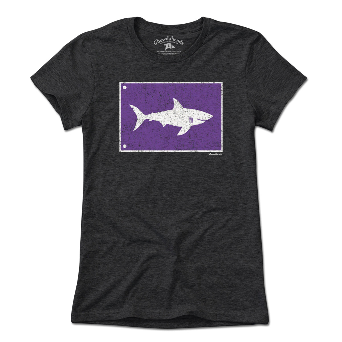 Shark Warning Flag tee angle view