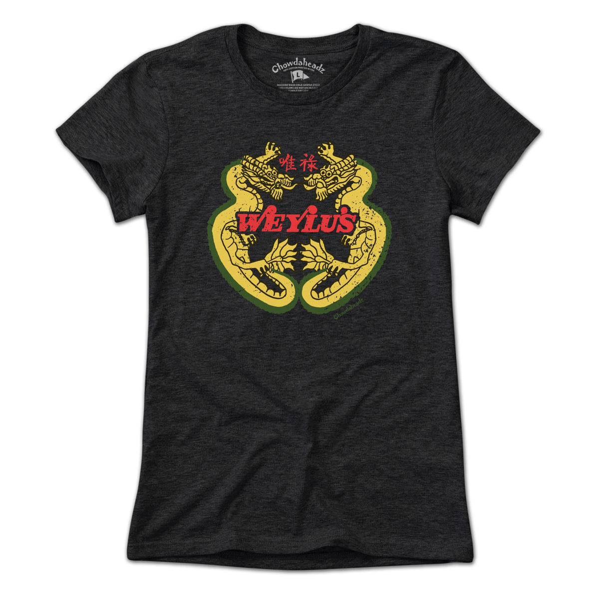 Long Sleeve in Charcoal with Weylu's Vintage Sign Route 1 Saugus landmark graphic