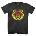 Men's Tee in Charcoal with Weylu's Vintage Sign Route 1 Saugus landmark graphic