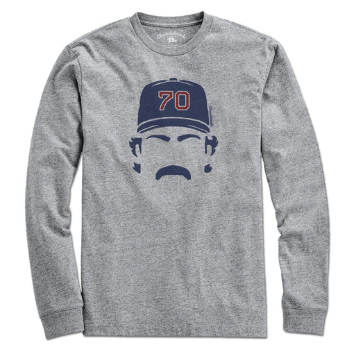 Long Sleeve in Gray with Tolle Time Boston Baseball graphic