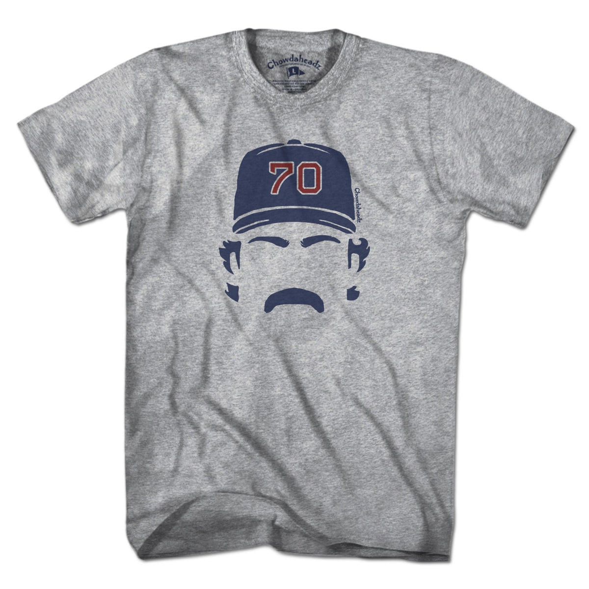 Men's Tee in Gray with Tolle Time Boston Baseball graphic