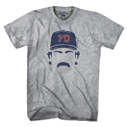 Men's Tee in Gray with Tolle Time Boston Baseball graphic